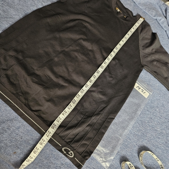 CHAMPION Long Sleeve Black Hybrid Activewear Pullover T-Shirt  Size L/XL - Picture 8 of 9